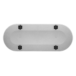 greenville pflanzgefäß 80cm rollen living beton